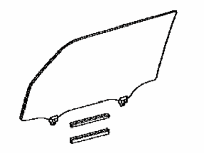Scion 68102-12B50 Glass Sub-Assy,  Front Door,  LH