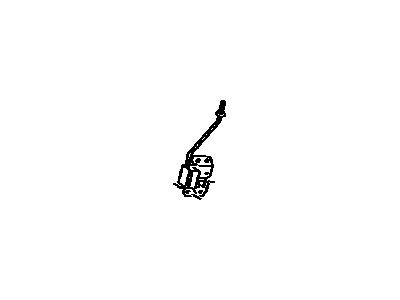 72630-12340 Toyota Lock Assembly, Rear Seat Back, Passenger Side Illustration 1 of 1