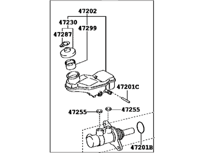 Scion 47201-12A20 Cylinder Sub-Assy,  Brake Master