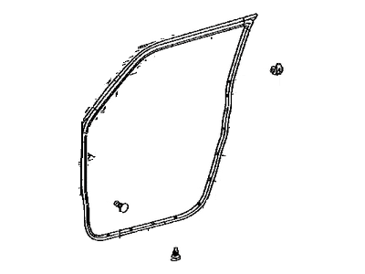 Scion 67861-12A60 Weatherstrip,  Front Door,  RH