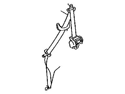 Toyota Yaris Seat Belt - 73370-0D441-C0