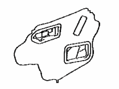 Toyota 67832-52260 Cover, Front Door Service Hole, Driver Side