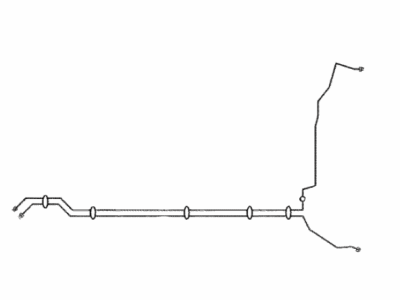 Toyota 47321-52340 Tube,  Rear Brake,  NO.1