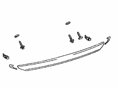 Toyota 76801-52240 Garnish Sub-Assy,  Back Door,  Outside