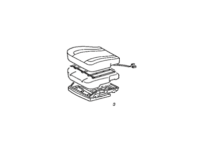 Toyota 71420-AC140-B0 Cushion Assy,  Front Seat,  LH (For Separate Type)