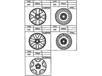 Toyota Avalon Spare Wheel - 42611-AC010
