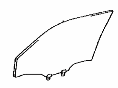 Toyota 68101-AC040 Glass Sub-Assy,  Front Door,  RH