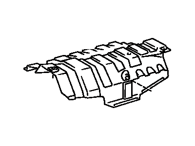Toyota 58327-06010 Insulator,  Main Muffler Heat