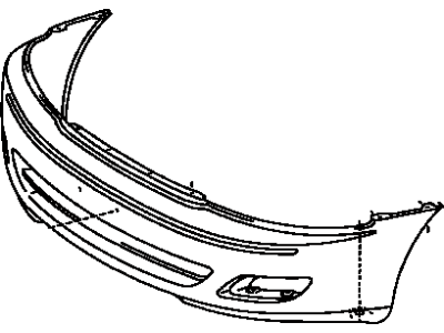 Toyota 52119-07901 Cover,  Front Bumper