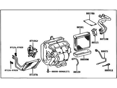 Toyota 87050-07090 Radiator Assembly, Air Conditioner