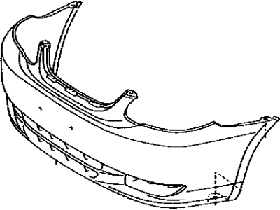 Toyota 52119-12928 Cover,  Front Bumper