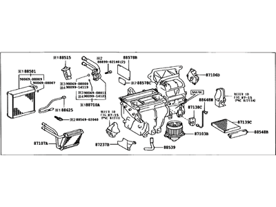 Toyota 87010-02721 Case Assembly