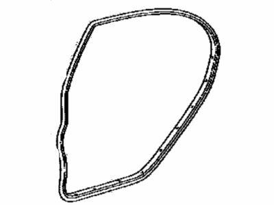 Toyota 67872-12500 Weatherstrip,  Rear Door,  LH