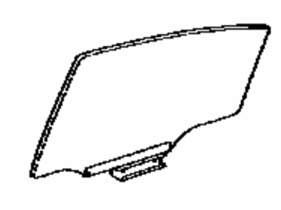 Toyota 68113-12680 Glass Sub-Assy,  Rear Door,  RH