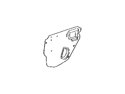 Toyota 67842-02120 Cover,  Rear Door Service Hole,  LH