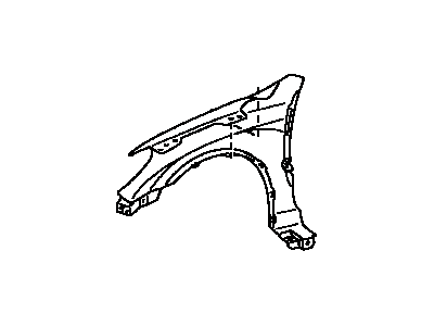 Toyota 53801-1E870 Fender Sub-Assy,  Front RH