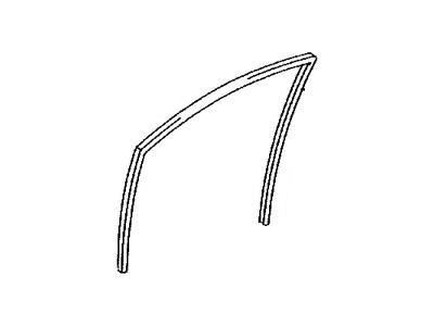 Toyota 68141-12511 Run,  Front Door Glass,  RH
