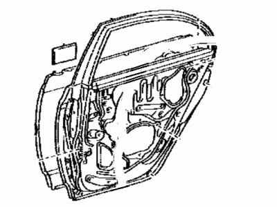 Toyota 67003-1A100 Panel Sub-Assembly, Rear Door, Passenger Side