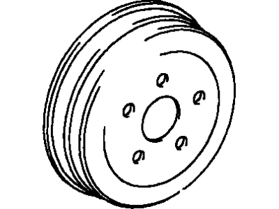 Toyota 42431-32121 Drum Sub-Assy,  Rear Brake