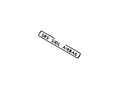 71819-12020-E2 Toyota Label, Side Air Bag Name Illustration 1 of 1