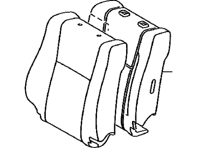 Toyota 71074-0C620-C0 Cover,  Front Seat Back,  LH(For Separate Type)
