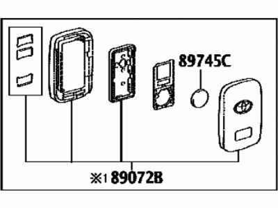 Toyota Sequoia Car Key - 89904-0C040