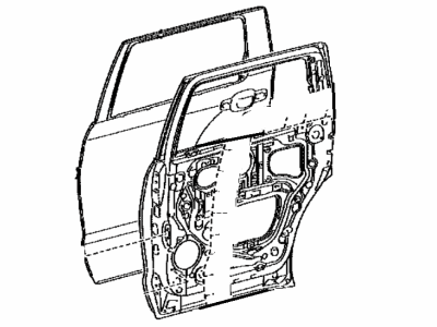 Toyota 67003-0C160 Panel Sub-Assy,  Rear Door,  RH