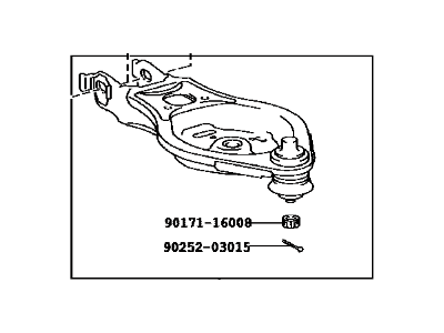 Toyota 48730-09020 Arm Assy,  Rear Suspension,  NO.2 RH