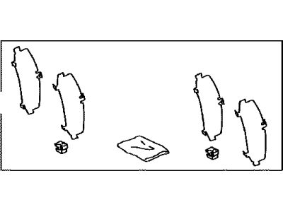 Toyota 04946-02110 Shim Kit,  Anti Squeal(For Rear Disc Brake)