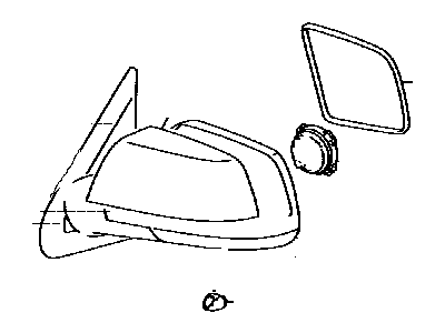 Toyota 87940-0C390-A1 Mirror Assembly, Outer Rear View, Driver Side
