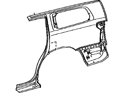 Toyota 61611-0C080 Panel,  Quarter,  RH