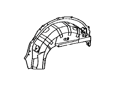 Toyota 61607-0C010 Panel,  Quarter Wheel House,  Inner RH