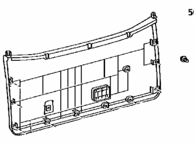 Toyota 67750-0C021-C0 Board Assembly, Back Door Trim