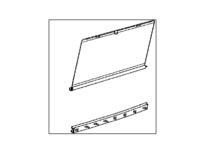 Toyota 65907-0C020-C0 Curtain Sub-Assembly, Rear Passenger Side
