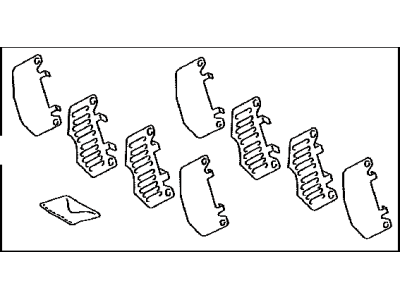 Toyota 04945-0C040 Shim Kit,  Anti Squeal,  Front