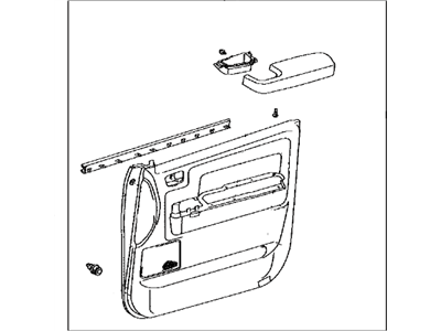 Toyota 67620-0C450-C2 Board Sub-Assy,  Front Door Trim,  LH