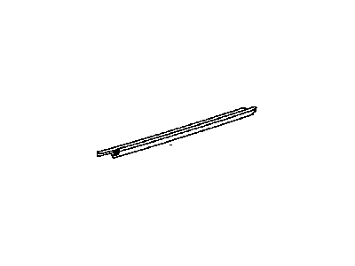 Toyota 68163-0C030 Weatherstrip,  Rear Door Glass,  Outer RH