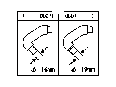 Toyota 12261-38120 Hose,  Ventilation