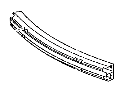Toyota 52021-0C050 Reinforcement Sub-Assy,  Front Bumper
