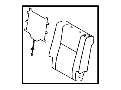 Toyota 71078-0C242-B0 Cover,  Rear Seat Back,  LH(For Separate Type)