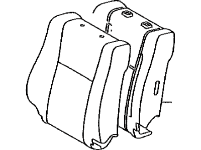 Toyota 71073-0CC10-E1 Cover,  Front Seat Back,  RH(For Separate Type)