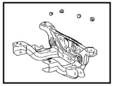 Toyota 51270-0C010 Member Sub-Assy,  Rear Suspension