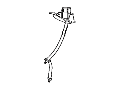 Toyota 73510-0C032-E1 Belt Assy,  Rear NO.2 Seat,  3 Point Type