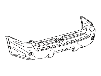 Toyota 52159-0C906 Cover,  Rear Bumper