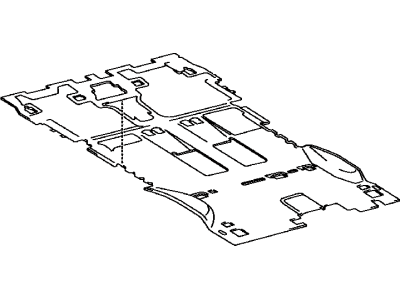 Toyota 58570-0C030-B0 Carpet Assy,  Rear Floor