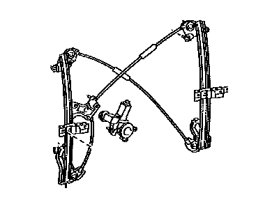 Toyota 69850-0C060 Regulator Assy,  Back Door Power Window