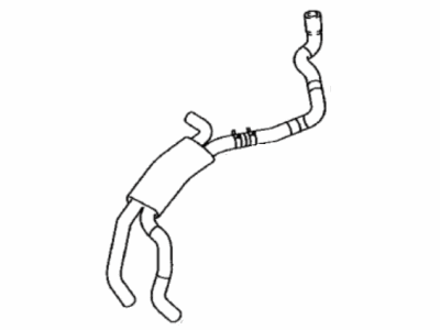 Toyota 16260-0T110 Pipe Assembly, Water By-Pass