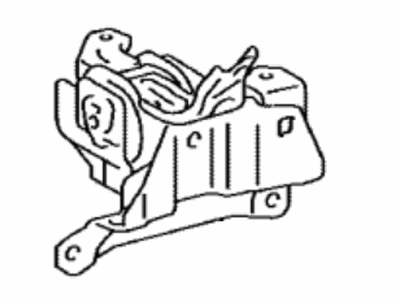 Toyota 12372-F2110 Insulator,  Engine Mounting,  LH(For Transverse Engine)