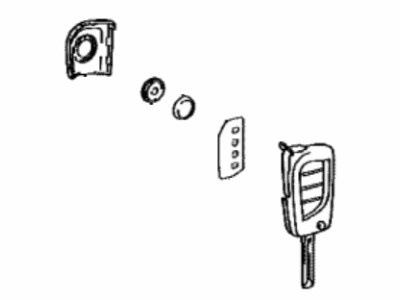 Toyota 89070-06801 Transmitter Assembly, Door Control (Cut Key)