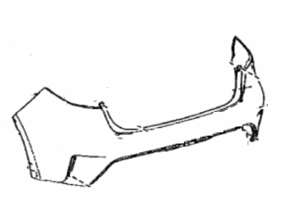 52159-0Z970 Toyota Cover, Rear Bumper, Driver Side Illustration 1 of 1